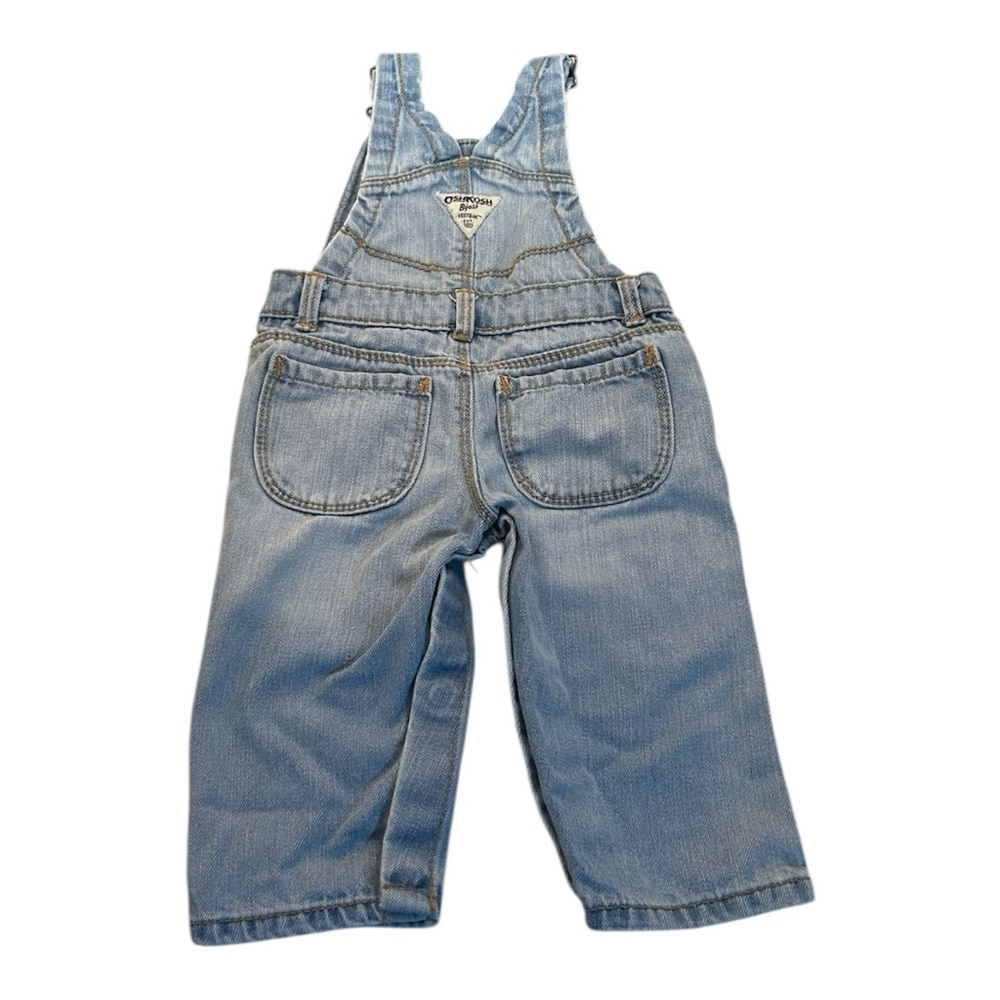 Oshkosh B'Gosh Baby Light Wash Denim‎ Overalls Size 9 Months - Picture 2 of 5